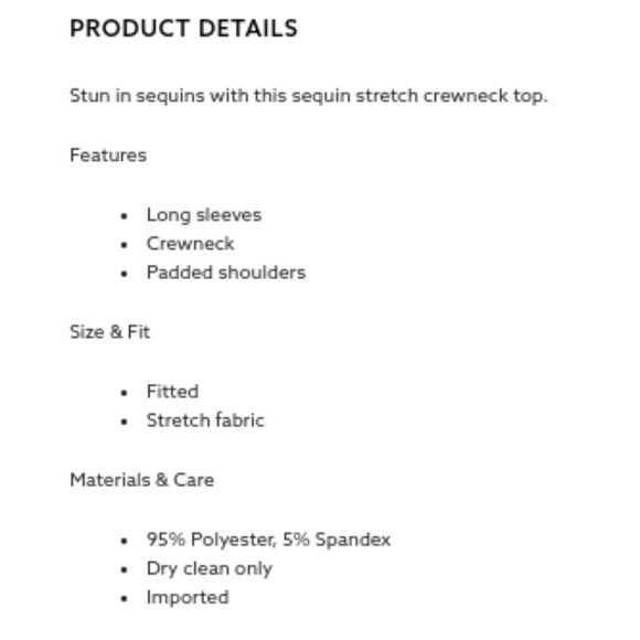 Dynamite Black Sequin Mini Skirt & Long Sleeve Crewneck Sequin Top set NWTO *XS* - Picture 10 of 10